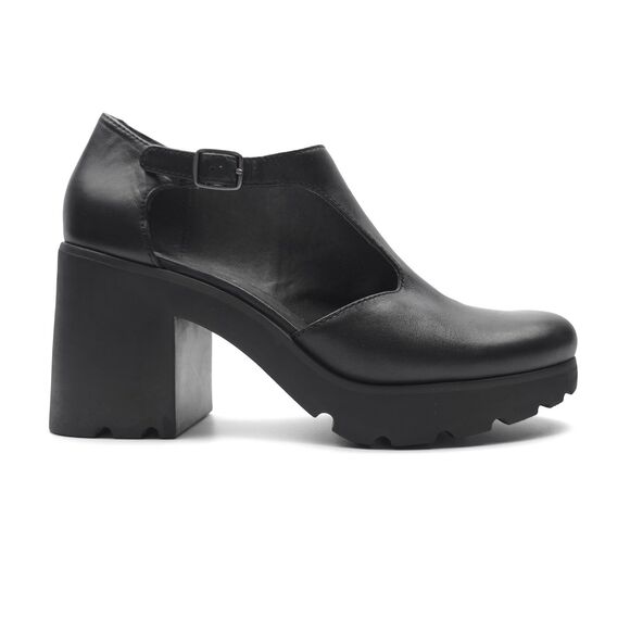 CAMPER Anouk Lug Sole Platform Dark Academia Preppy Grunge 90s Y2k Black Leather - Picture 2 of 10